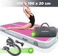 Produktbild: AIR Tracking TRACK Matte - aufblasbar, Tumbling 10/20 cm hoch, mit elektrischer Pumpe, Farbwahl, Größenwahl Farbe: Blushedbomshell-Grey Maße: 200x100x20cm