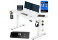 Produktbild: Casaria Schreibtisch Elektrisch höhenverstellbar Memory-Funktion Sitz-/Steherinnerung, Höhenverstellbar elektrisch mit Wireless Charger 120 / 140 / 160 cm