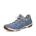 Produktbild: Rieker Damen Low-Top Sneaker 55956, Frauen Halbschuhe,Turnschuhe,Laufschuhe,straßenschuhe,Strassenschuhe,Sportschuhe,blau Kombi (10),37 EU / 4 UK