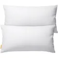 Produktbild: Gentle North Dekokissen 2er Set Kopfkissen - Kissen für Bett und als Dekokissen - Sofakissen, Zierkissen, Dekokissen, allergikerfreundlich weiß 40 cm x 80 cm