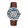 Produktbild: Fossil Herren Analog Mechanisches Handaufzugswerk Uhr mit Leder Armband ME3267
