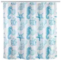 Produktbild: WENKO Badaccessoire-Set WENKO Anti-Schimmel Duschvorhang Lagoa, Anti-Bakteriell, Textil, wasch
