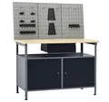 Produktbild: vidaXL Werkbank Werkbank mit 3 Werkzeugwänden, (1-tlg)