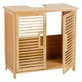 Produktbild: Waschbeckenunterschrank Bambus holzfarben 60x58x30cm Waschbecken Unterschrank