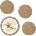 Produktbild: Relaxdays - Tischset 4-teilig, Für Esstisch, Aus Wasserhyazinthe, Platzdecken, Runde Telleruntersetzer, Ø 37 Cm, Natur