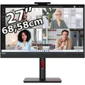 Produktbild: Lenovo Monitor ThinkVision T27hv-30, 27 Zoll, WQHD 2560 x 1440 Pixel, 4 ms, 75 Hz, mit Webcam