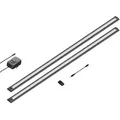 Produktbild: ledscom.de LED Unterbau-Leuchte SIRIS schwarz matt, flach, 90cm, je 1044lm, weiß 2er Set