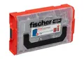 Produktbild: fischer FixTainer PowerFast II Spanplattenschraube, vorsortierte Sortimentsbox mit 525 Schrauben und 2 Bits, Senkkopf, Teilgewinde und TX-Antrieb, universelles Set zur Befestigung