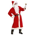 Produktbild: W WIDMANN MILANO Party Fashion 1544V - Weihnachtsmannkostüm, 6-teilig, Mantel mit Kapuze, Gürtel, Stiefelüberzieher, Perücke, Bart mit Schnurrbart und Augenbrauen, Nikolaus, Weihnachten