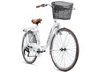 Produktbild: bergsteiger Cityrad Paris 26 Zoll, 28 Zoll Damenfahrrad, ab 140 cm, Korb, Licht, 6 Gang Shimano Tourney RD-TZ50 Schaltwerk, Kettenschaltung, V-Bremsen
