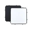 Produktbild: Manfrotto LL LR81121R Skylite Diffusor Rapid Kleiner Stoff – 1,1 x 1,1 m, schwarz/weiß