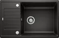 Produktbild: Blanco Zia XL 6 S Compact M.Af Schwarz Ablaufgarnitur mit Raumsparrohr, 3 ½'' Korbventil