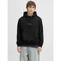 Produktbild: Jack & Jones Kapuzensweatshirt JORNORREBRO EMB SWEAT HOOD NOOS mit Logo Print schwarz S (48)