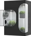 Produktbild: 2 in 1 120x90x180 Deluxe 600D Zuchtzelt Gewächshaus Grow Box Growzelt Tent,Growbox,Growschrank Growzelt Zelt The Hookah: 2-in-1 120x90x180 cm