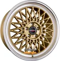 Produktbild: 4 Alufelgen BORBET B Gold Rim Polished 7x17 ET38 4x100 17 Zoll