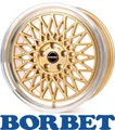Produktbild: 4x Borbet B 7,0X17 4/100 ET38 Gold Rim Polished