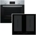 Produktbild: BOSCH Flex-Induktions-Herd-Set Backofen 3D-Heißluft + Kochfeld Flächeninduktion Booster 60cm autark