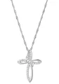 Produktbild: Amor Kette mit Anhänger Kreuz, mit Zirkonia (synth)