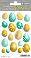 Produktbild: HERMA 1772 Aufkleber Ostereier Glitzer klein, 19 Stück, Ostern Sticker mit gold grün, Happy Easter Etiketten für Ostergeschenke Osterdeko Scrapbooking Dekoration Geschenk Briefe DIY Basteln