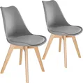 Produktbild: tectake® Set Esszimmerstuhl Frederikke Scandi-Design 49 x 53 x 82 cm