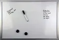 Produktbild: Rheita 9561 Magnet-Memo-Board 60 x 40 cm mit 2 Magneten und Boardmarker, Papprückwand,weiß/silber
