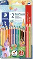 Produktbild: Staedtler 128 Buntstift Schwarz - Blau - Bordeaux - Braun - Grün - Hellblau - Hellgrün - Orange - Pfirsich - Rot - Violett - Gelb 12 Stück(e) (128 NC12P1)