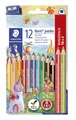 Produktbild: Staedtler® 128 NC12P1 Farbstifte Bonuspack Noris Club® jumbo - 4 mm, dreikant, K