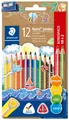 Produktbild: 12 STAEDTLER Dreikant-Buntstift Noris jumbo, 10+2 Etui