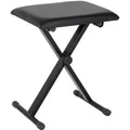 Produktbild: HOMCOM Klavierhocker Höhenverstellbar Zusammenklappbar Schwarz 39 x 29 x 37-47cm