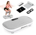 Produktbild: Vibrationsplatte Trainingsgerät – Vibrationsplattform mit Bluetooth, für Ganzkörpertraining, Fettverbrennung, Muskelaufbau, bis 200 kg