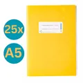 Produktbild: 25x Herma Heftschoner Buchschoner A5 hoch Buchhülle Buchhülle gelb 7421