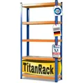 Produktbild: Schwerlastregal Grizzly Blau-orange Höhe: 180 Cm Breite: 90 Cm Tiefe: 60 Cm