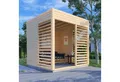 Produktbild: BERTILO Pavillon Modern Art 1, aus nordischer Fichte, kompletter Bausatz inkl. Dach und Boden