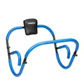 Produktbild: Bauchtrainer, Bauchmuskeltrainer, Hxbxt: 66 X 71 X 71 Cm, Effektives Training Zuhause, Sit-ups, Blau/schwarz - Relaxdays