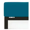 Produktbild: Schlafgut Boxspring Spannbetttuch Pure aus Bio Baumwolle 180x200 - 200x220 cm | petrol-deep - blau