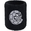 Produktbild: Schweissband mit Handball Stickerei Bestickt & Absorbierendes Frottee Designer Schweißband | Wristband Handball-Armband Geschenk für Handballspieler Gym Schweiß-Armband 8x8cm