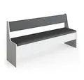Produktbild: Vicco Sitzbank Roman, Weiß/Anthrazit, 166 x 42 cm