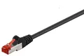 Produktbild: Goobay CAT 6 Patchkabel S/FTP (PiMF) – 0,5m Schwarz – 250 MHz, RJ45