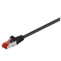 Produktbild: Dönges Patchkabel Cat. 6, 2x RJ45 mit S/FTP, 0,5 m, schwarz