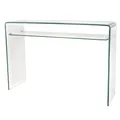 Produktbild: Riess Ambiente Design Konsolentisch FANTOME 100cm Glas transparent mit Ablage