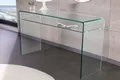 Produktbild: riess-ambiente Konsolentisch FANTOME 100cm transparent (Einzelartikel, 1-St), Wohnzimmer · Glas · eckig · mit Ablage · Modern Design