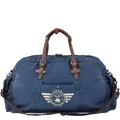 Produktbild: Greenburry Reisetasche Sporttasche Canvas Weekender 65 cm Vintage Aviator blau