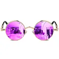 Produktbild: ROCKNIGHT Gothic Steampunk Runde Sonnenbrille für Herren Damen Polarisierter UV-Schutz Metallrahmen
