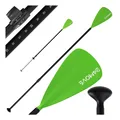 Produktbild: 24MOVE® Paddel Einzelpaddel Stechpaddel für SUP Stand Up Board, Kajak, Leicht aus Aluminium 210cm, verstellbar grün