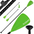 Produktbild: 24MOVE® Paddel Einzelpaddel Teleskoppaddel Stechpaddel für SUP Stand Up Board, Paddling, Leicht aus Aluminium 210cm, verstellbar grün