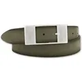 Produktbild: Ledergürtel BERND GÖTZ, Damen, Gr. 100, grün (olivgrün), Leder, unifarben, Basic, Gürtel Ledergürtel, mit flächiger Designschließe