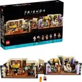 Produktbild: LEGO 10292 Icons Friends Apartments, ikonischer Modellbausatz der Zimmer aus der TV-Serie mit 7 Minifiguren, Geschenk für Erwachsene