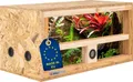 Produktbild: ITA Mini Terrarium 60x30x30 cm mit Seitenbelüftung & Integriertem Hygrometer - Holzterrarium aus OSB-3 Platten - Terrarien für Reptilien, Schlangen, Amphibien - EU Produkt,