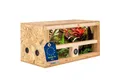 Produktbild: ITA Terrarium Mini Terrarium 60x30x30 mit Seitenbelüftung & Integriertem Hygrometer, Holzterrarium aus OSB - Terrarien für Reptilien, Schlangen, Amphibien