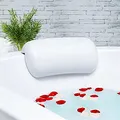 Produktbild: Lonkenn Badewannenkissen, Ergonomisches Badekissen, PU-Wannenkissen mit Saugnäpfen, wasserdichte Badewannen Kissen, Badewanne Nackenpolster, rutschfest, Bad Zubehör für Badewanne, Spa-Weiß